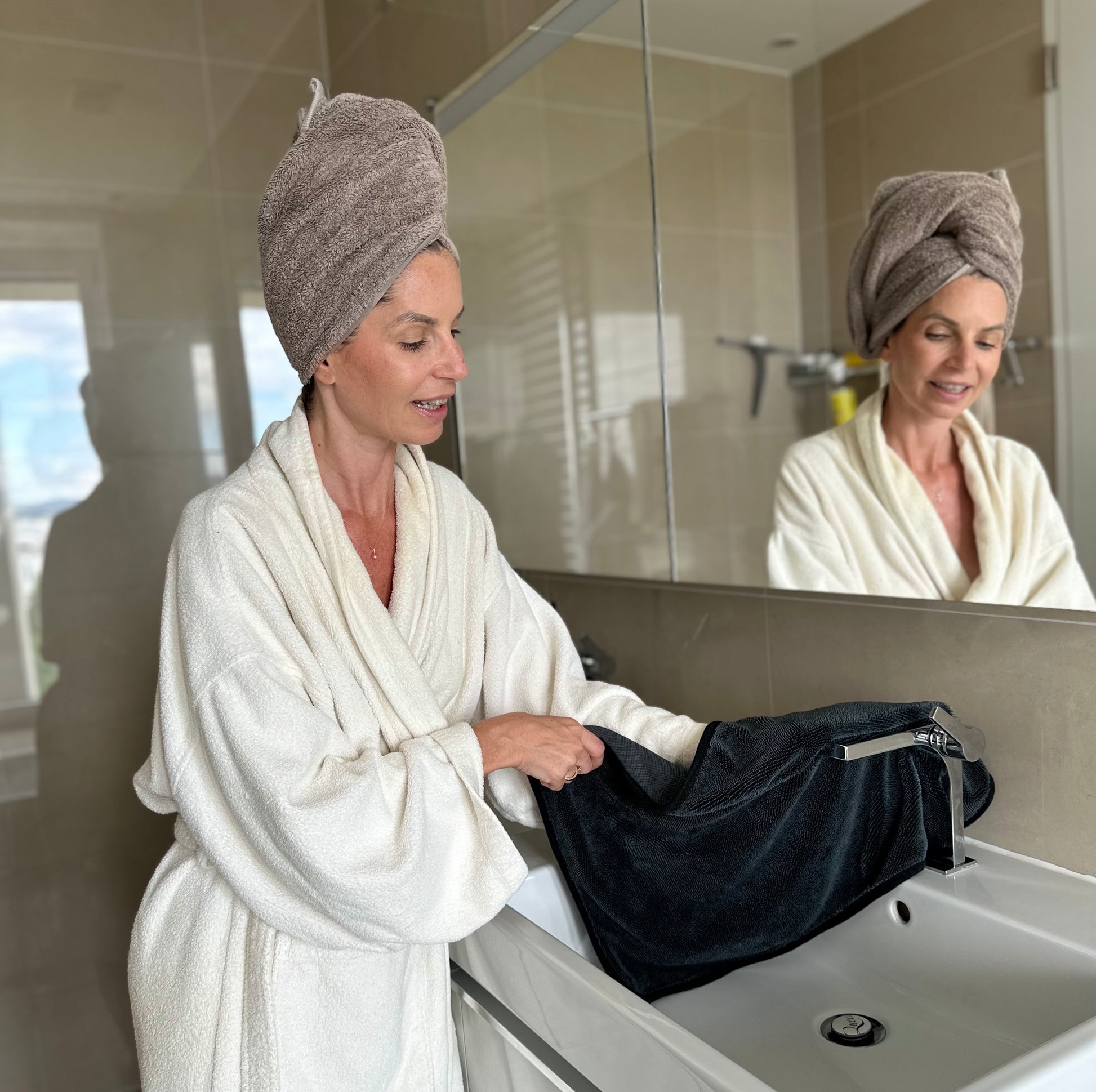 HYCIM Shiny Bath XXL Drying Towel, Twist Pile Microfiber Cloth, Shiny Wipes  Bath Drying Towel 40 X 60 Cm, Water Removal in Shower and Bathroom, Large