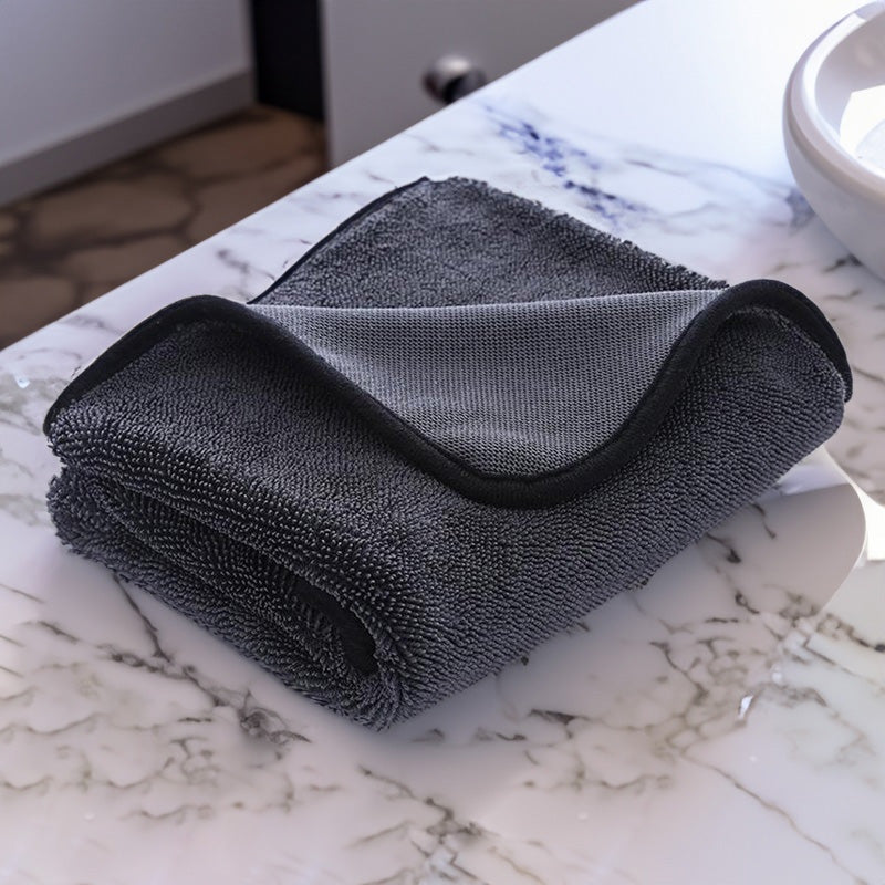 3 Pack Microfiber Bath Drying Towels - Super Absorbent, 40x60 Cm, Fast Drying For Body, Hair & Car (Khaki)